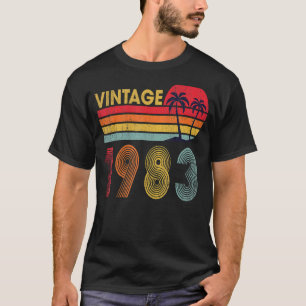 T-shirt 40 ans Vintage 1983 40e anniversaire 24
