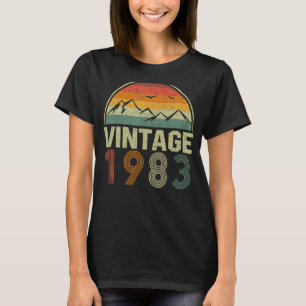 T-shirt 40 ans Vintage 1983 40e anniversaire 32