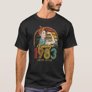 T-shirt 40 ans Vintage 1983 40e anniversaire 5