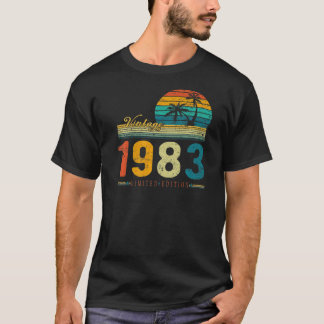 T-shirt 40 Ans Vintage 1983 Fabriqué En 1983 40e Anniversa