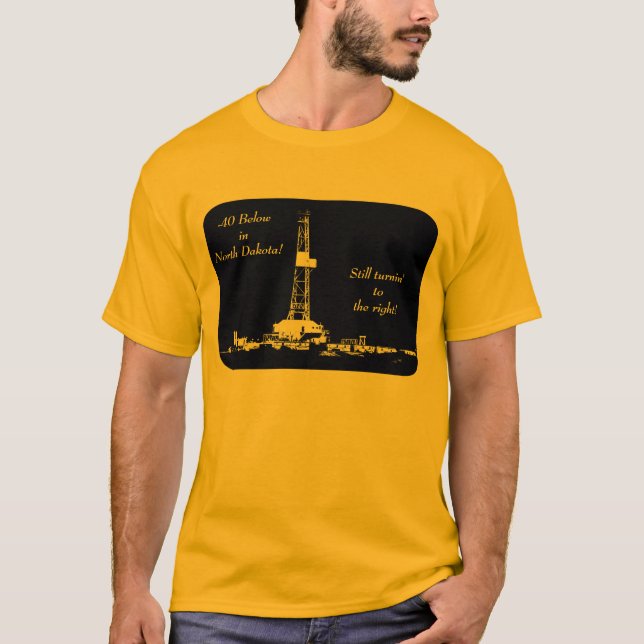 T-shirt -40 au-dessous de la chemise de gisement de (Devant)