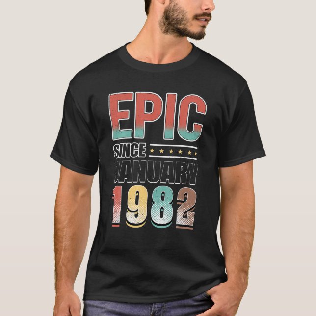 T-shirt 40 Décoration Anniversaire 40E Anniversaire Epic D (Devant)