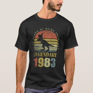 T-shirt 40 Dinosaures Légendaire Depuis 1983 40E