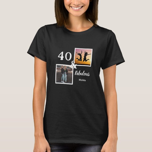 T-shirt 40 personnalisées et cadeau féminin fabuleux (Devant)