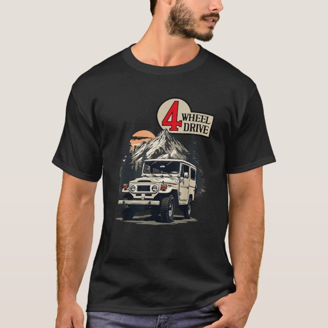 T-shirt 40 Series Cruiser Mountain Offroad 4 Wheel Drive 4 (Devant)