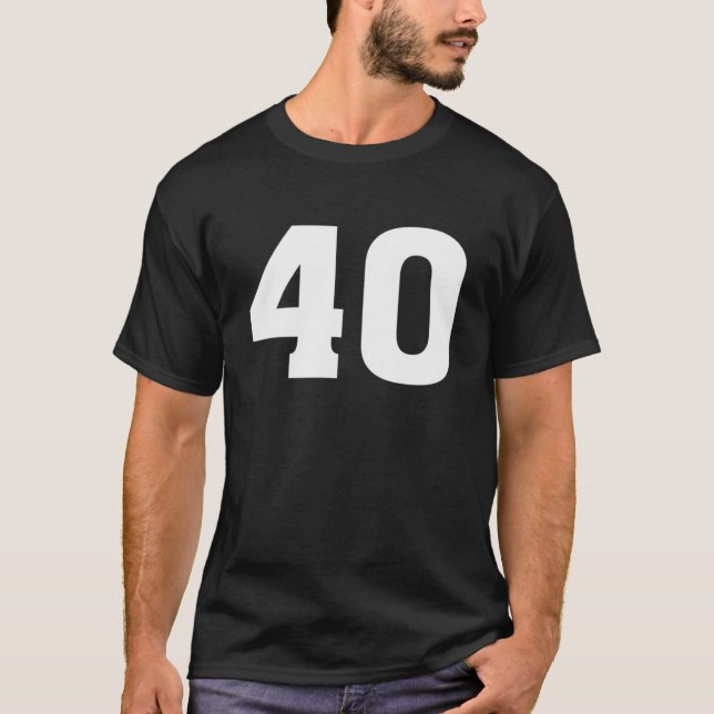 T-shirt 40 Sports Team Jersey - Numéro Joueur avant T (Devant)