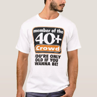 T-shirt 40+ Usage de foule - grand logo avant seulement