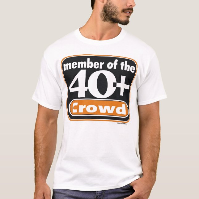 T-shirt 40+ Usage de foule - grand petit dos avant (Devant)
