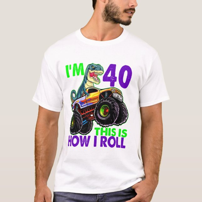 T-shirt 40 Voici comment je roule Monster (Devant)