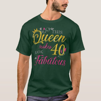 T-shirt 40 Years Old Toxits 40 & Fabulous Since 1982 40th 
