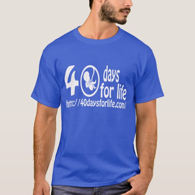 T-shirt 40DAYSFORLIFE.COM VIENNENT SE LÈVENT PENDANT la (Devant)