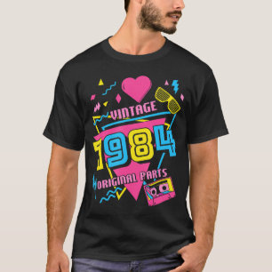 T-shirt 40E Anniversaire 1984 80's I Love The 80S