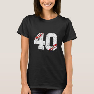 T-shirt 40e anniversaire 40 ans de baseball Anniversaire H