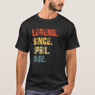 T-shirt 40e anniversaire 40 ans légende depuis avril 1988