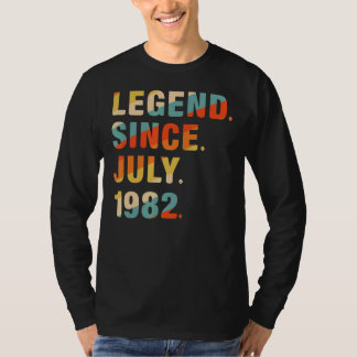 T-shirt 40e anniversaire 40 ans légende depuis juillet 198