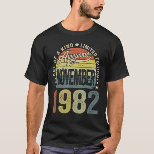 T-shirt 40e anniversaire 40 ans stupéfiant depuis novembre