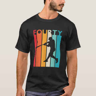 T-shirt 40e anniversaire Cadeau Baseball Vintage pour 40 a