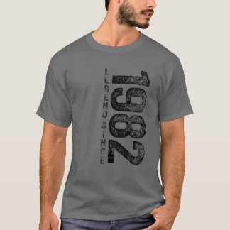 T-shirt 40E Anniversaire Cadeaux 40 Ans Légende Rétro Depu