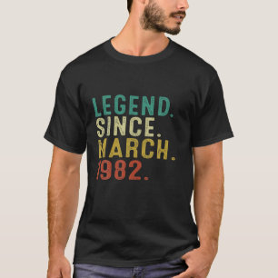 T-shirt 40E Anniversaire Cadeaux Légende Vintage Depuis Ma