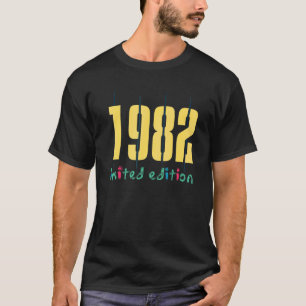 T-shirt 40e anniversaire Dames Mens 40 ans 1982 11