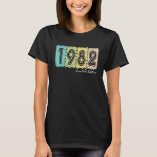 T-shirt 40e anniversaire Dames Mens 40 ans 1982 20