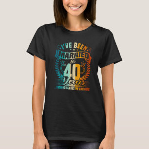 T-shirt 40e anniversaire de Mariage, 40 ans de mariage, Hu