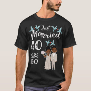 T-shirt 40e anniversaire de mariage - Mariés depuis 40 ans