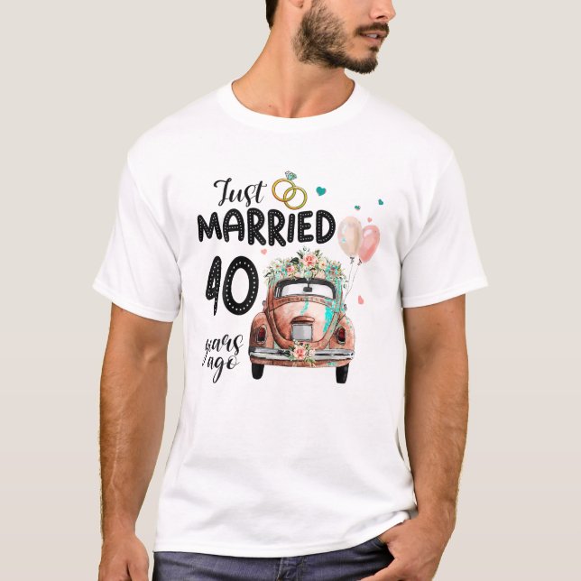 T-shirt 40e anniversaire du Mariage (Devant)