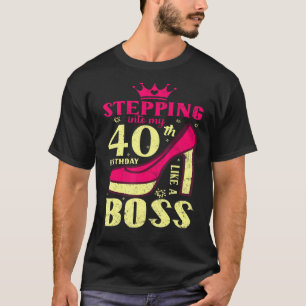 T-shirt 40e anniversaire entrant dans mon 40e anniversaire