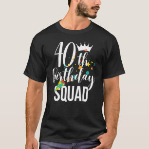 T-shirt 40e Anniversaire Escouade Famille correspondant 40