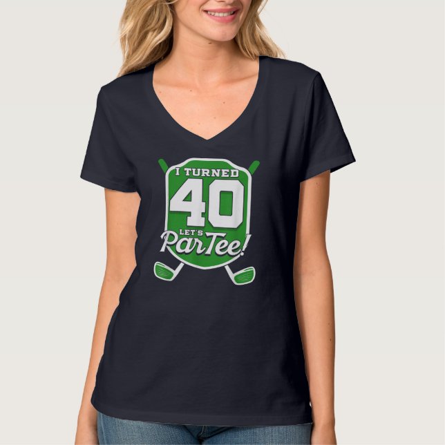 T-shirt 40e Anniversaire Golfing 40 Anniversaire Golf Play (Devant)
