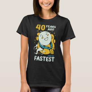T-shirt 40e Anniversaire Hommes Humour Il Y A 40 Ans J'Éta