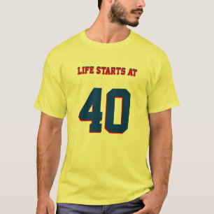 T-shirt 40e anniversaire La vie de la plaisanterie commenc