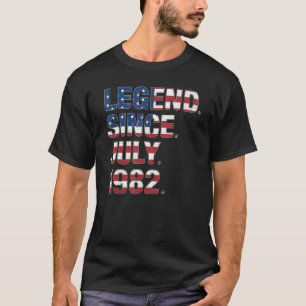 T-shirt 40e anniversaire Légende depuis juillet 1982 Drape