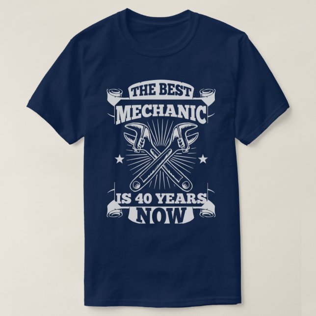T-shirt 40e anniversaire Mécanicien 40 ans Mécanicien Cade (Design devant)