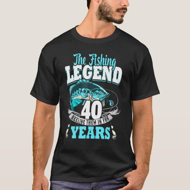 T-shirt 40e anniversaire pêche 40 ans pêcheur 1983 2 (Devant)