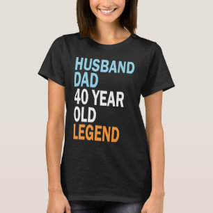 T-shirt 40e anniversaire pour hommes 40 ans papa Vintage