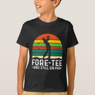 T-shirt 40e Anniversaire Première Et Toujours Sur Par Golf