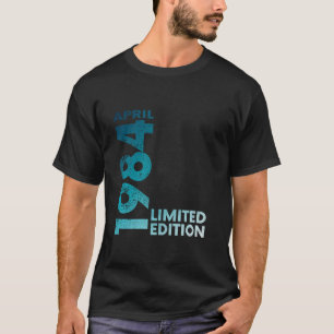 T-shirt 40e anniversaire Vintage 1984 Avril 40 Année Homme