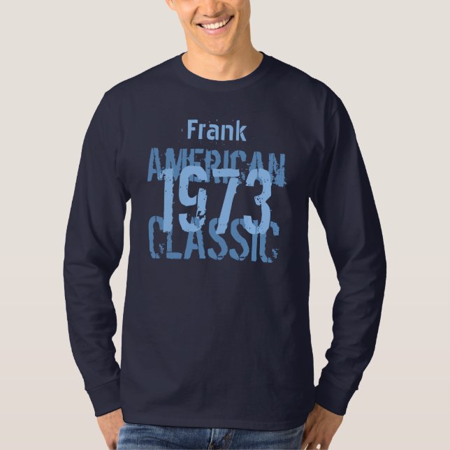 T-shirt 40e cadeau d'anniversaire 1973 American Classic V2 (Devant)