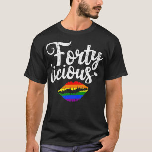 T-shirt 40e cadeau d'anniversaire pour lesbiennes gays LGB