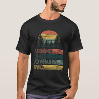 T-shirt 40e édition Vintage de quarantaine 1980 Cadeau d'a