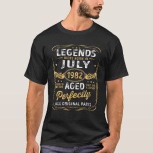 T-shirt 40Th Birthday Decoration Legends Were Born In July
