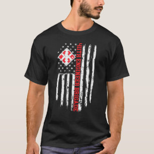 T-shirt 411e Brigade du génie American Flag Premium
