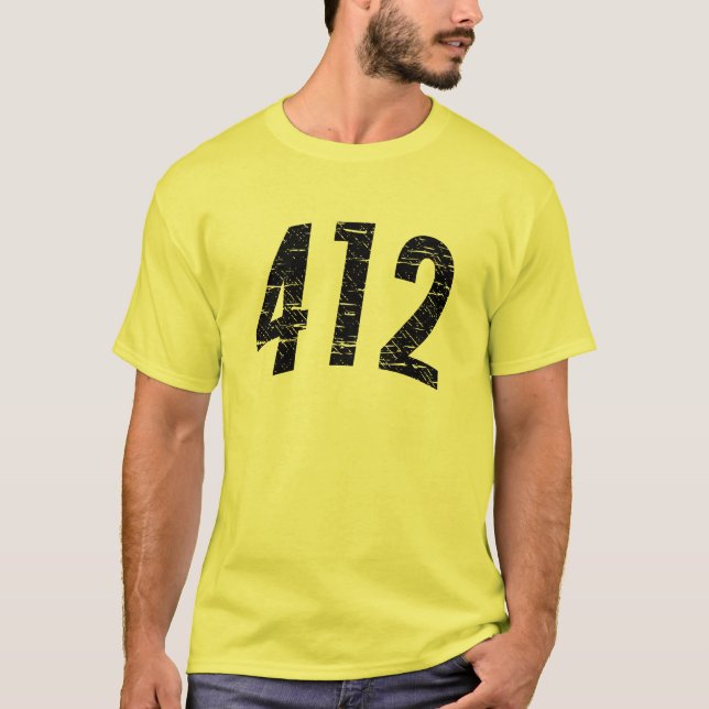 T-shirt 412 (d'indicatif régional) (Devant)