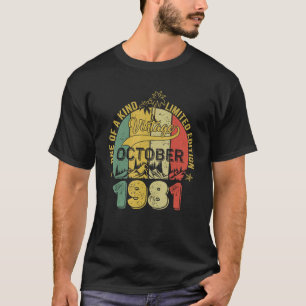 T-shirt 41 ans 41e anniversaire Vintage octobre 1981