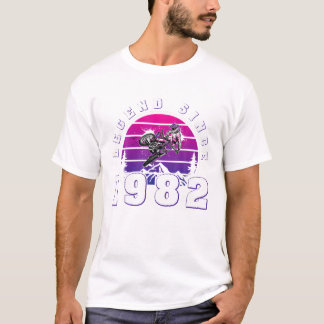 T-shirt 41 Ans Anniversaire Motocross Légende depuis 1982