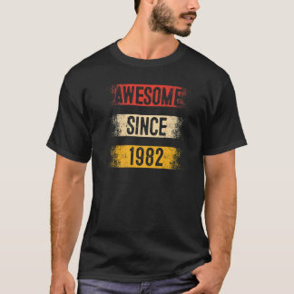 T-shirt 41 Ans Awesome depuis 1982 41e Anniversaire