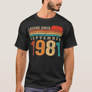 T-shirt 41 ans de légende depuis septembre 1981 41th Bir