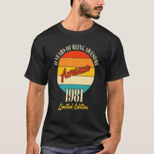T-shirt 41 Ans De Merveilleux 1981 41E Anniversaire